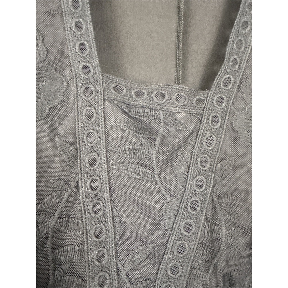 Reba Dress Size L Large Black Lace High Low Maxi Western Goth NEW WITH TAGS - Picture 10 of 16